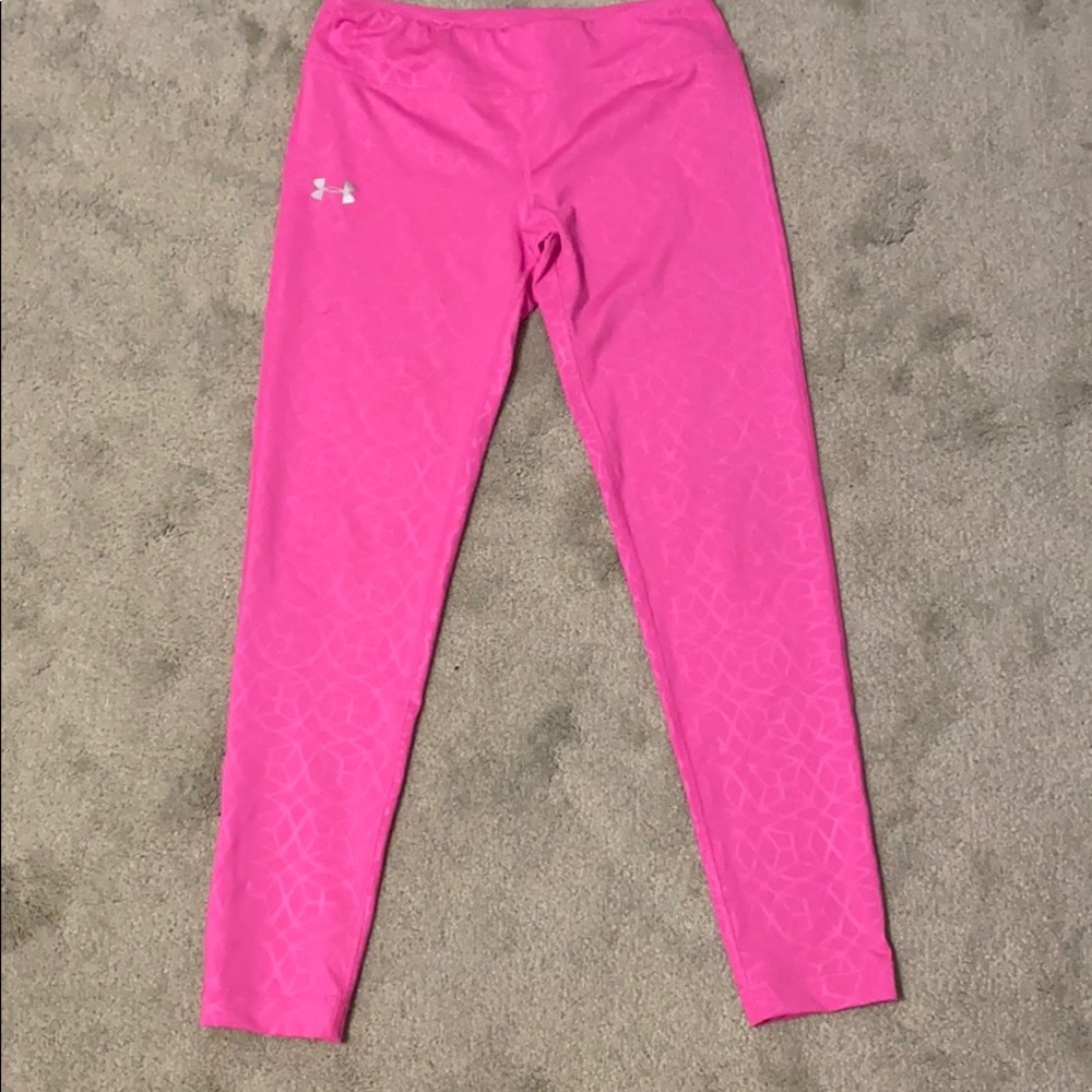 Pink under armor tights